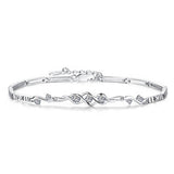 100% 925 sterling silver Anti allergy-Bracelet