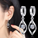 100% 925 sterling silver Anti allergy-Earring