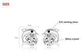 100% 925 sterling silver Anti allergy-Earring