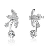 100% 925 sterling silver Anti allergy-Earring
