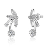 100% 925 sterling silver Anti allergy-Earring