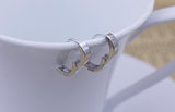 100% 925 sterling silver Anti allergy-Earring