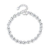 100% 925 sterling silver Anti allergy-Bracelet
