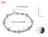 100% 925 sterling silver Anti allergy-Bracelet