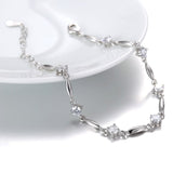 100% 925 sterling silver Anti allergy-Bracelet