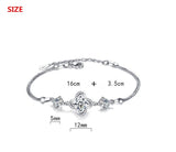100% 925 sterling silver Anti allergy-Bracelet