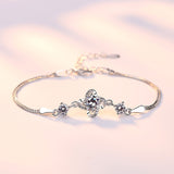100% 925 sterling silver Anti allergy-Bracelet