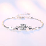 100% 925 sterling silver Anti allergy-Bracelet