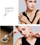 100% 925 sterling silver Anti allergy- Necklace