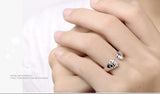 100% 925 sterling silver Anti allergy- Ring
