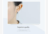 100% 925 sterling silver Anti allergy-Earring