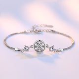 100% 925 sterling silver Anti allergy-Bracelet