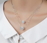100% 925 sterling silver Anti allergy- Necklace