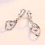 100% 925 sterling silver Anti allergy-Earring