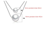 100% 925 sterling silver Anti allergy- Necklace