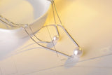 100% 925 sterling silver Anti allergy- Necklace
