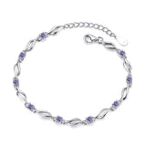 100% 925 sterling silver Anti allergy-Bracelet