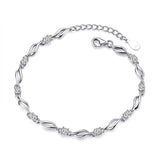 100% 925 sterling silver Anti allergy-Bracelet