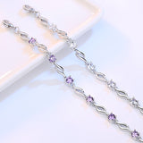 100% 925 sterling silver Anti allergy-Bracelet